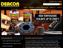 Tablet Screenshot of deaconindustries.com